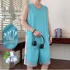 Men's 2026 Summer Ice Silk Basketball Vest & Shorts Set - Sleeveless, Quick-Dry, Loose Fit for Training
