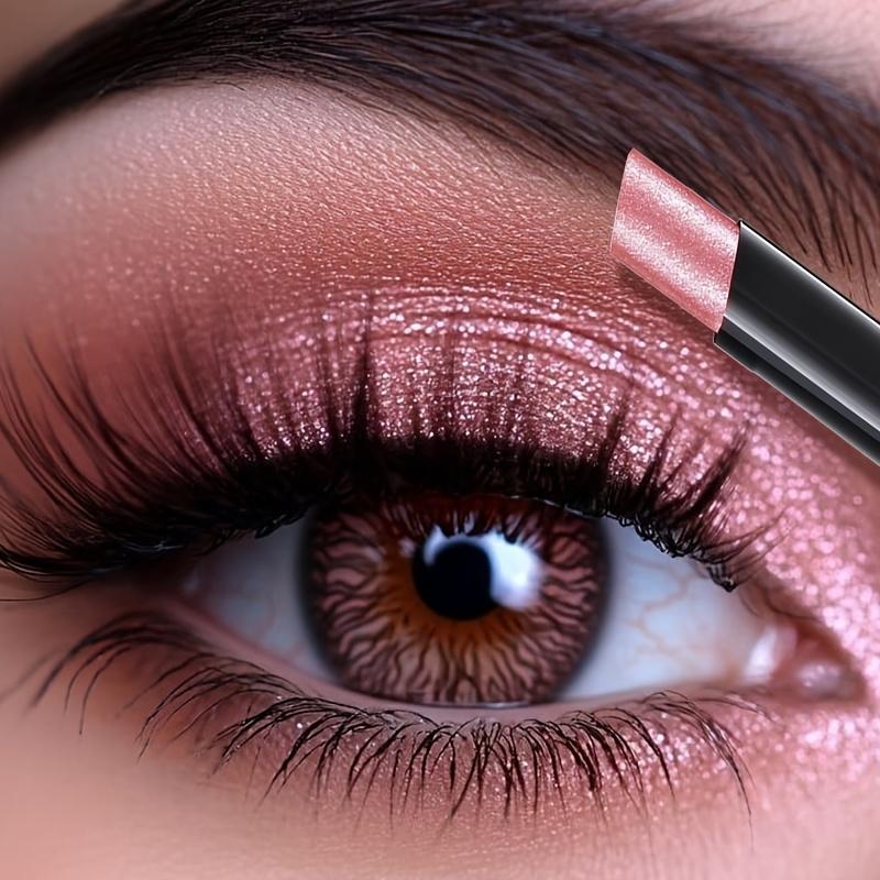 Paleta de Sombras Shimmer em Bastão de 6 Cores, Maquiagem à Prova d'Água e de Longa Duração com Tons Neutros - Barras de Sombra Cremosas