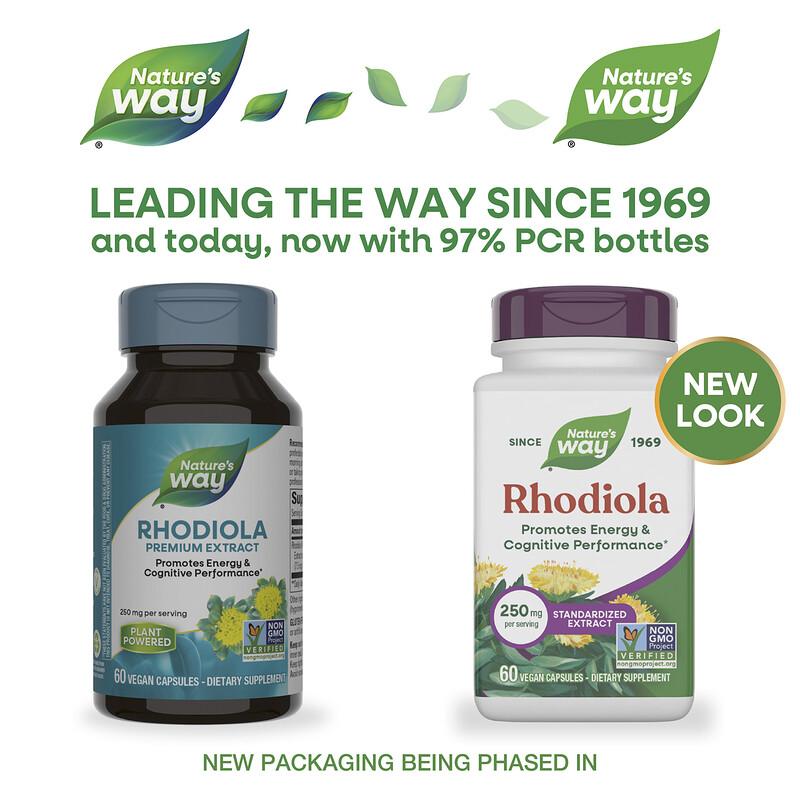 Rhodiola, 250 mg, 60 Vegan Capsules