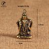 Copper Cute Animal Elephant Statue Buddha Statue Keychains Desktop Decoration Ornaments Metal Brass Crafts Figurines Miniatures