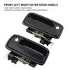2PCS Black Outer Door Handle ABS Door Pull Handle for TACOMA (1995-2004) Vehicle Body Refit