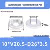 Stainless Steel 3/8 to 1/4 Pan Tilt Tripod Adapter with Dual Hole Conversion Nut