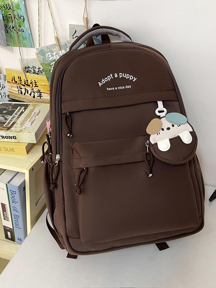 Trendy Cute Double-Shoulder Backpack: Lightweight, Waterproof & Large-Capacity Schoolbag for Middle/High School and College Stud