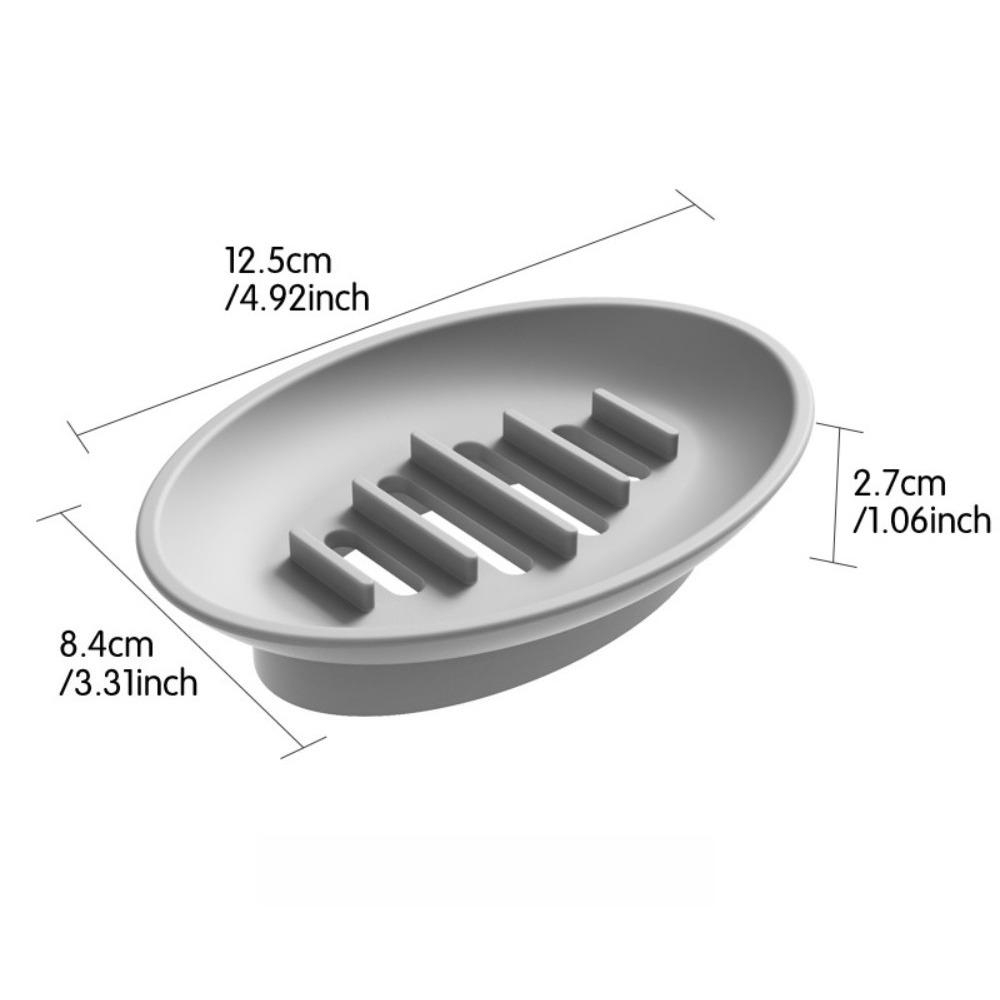 Silicone Soap Box Storage Bathroom Drain Rack Student Dormitory Soap Holder Household Organizer Bathroom Accessories Soap Case