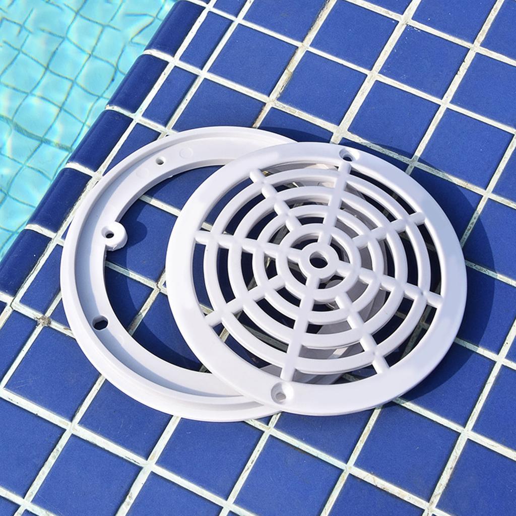 Round Main Drain Cover 203mm Durable ABS Floor Drain Cover for Swimming Pool Waterpark