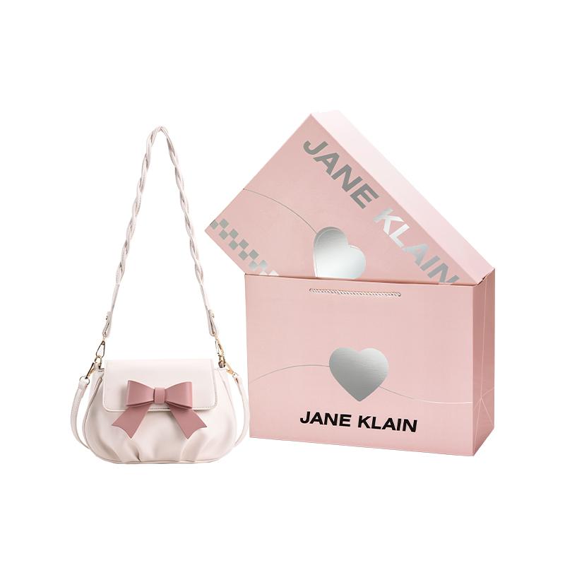 

New JANE KLAIN PU Crossbody Bags Regular Women s Ecru JK-BA1127 24.1*7.1*18.0CM