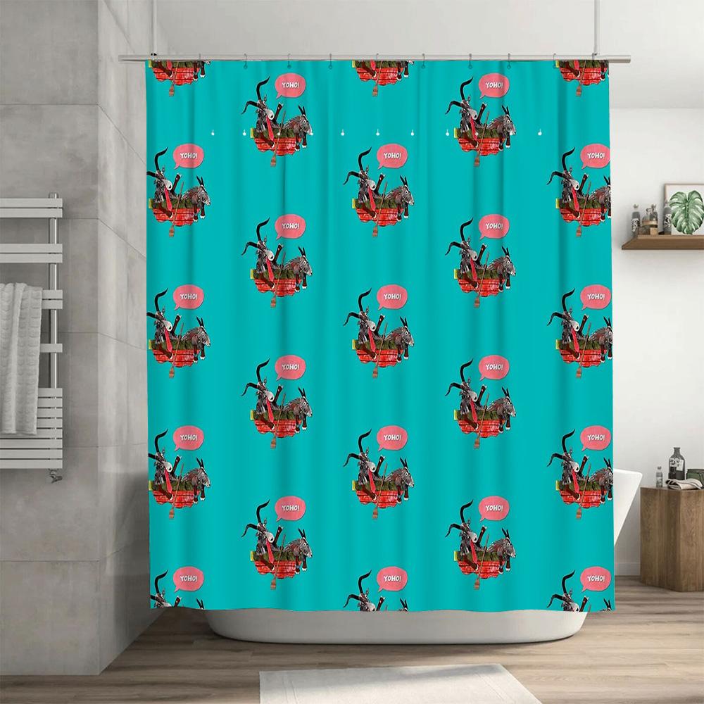 Shower Curtain Vintage Floral Botanical Rustic Farmhouse Bathroom Decor Washable Waterproof Home Textile Accessories