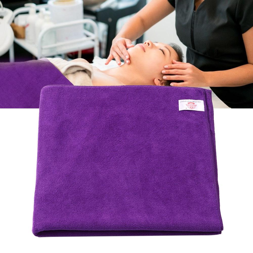 Microfiber Sauna Massage Bath Towel Soft Absorbent Beach Towel Beauty Salon AccessoryPurple