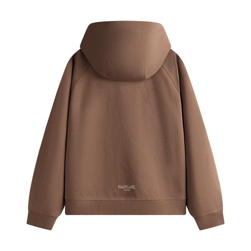 NVG·YOUNG Unisex Half-Zip Hooded Cotton Sweatshirt