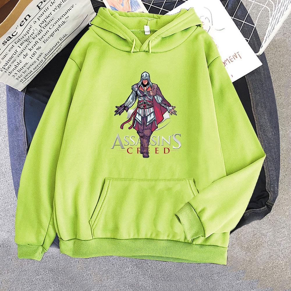 Assassin s Creed Ezio Cross Game Cartoon Hoodie Pop Retro Sweatshirt для повседневной одежды на осень/зиму Moletom Pullovers S