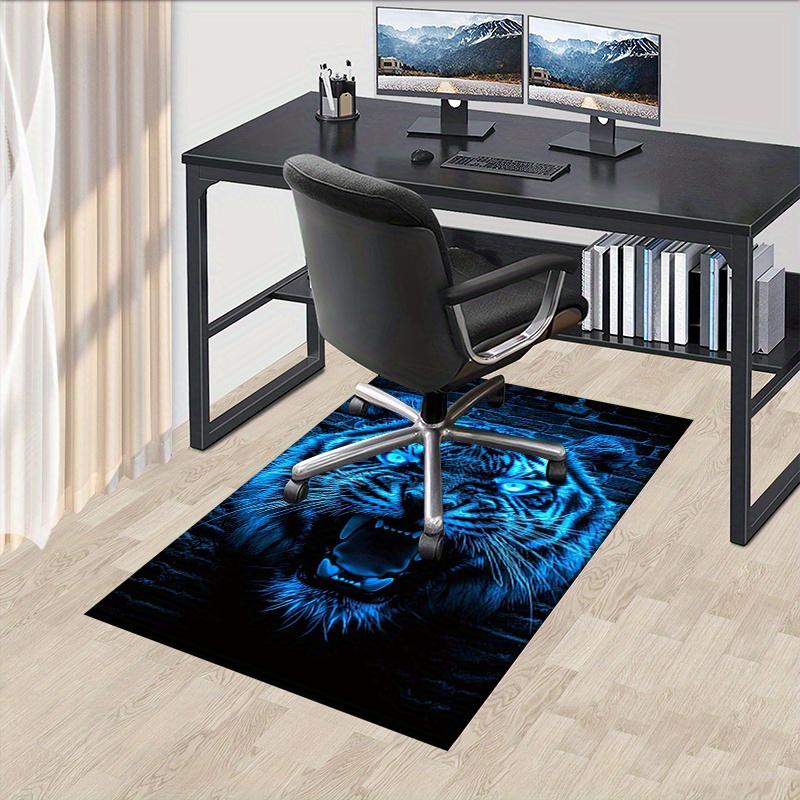 

1pc. Blue Tiger Print Rug for Home Decor, Office Carpet, Chair Cover, Outdoor Mat, Gift Idea 60cm by 90cm