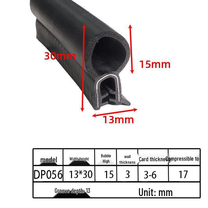 Customizable EPDM U-Shaped Rubber Sealing Strip for Electrical Cabinets and Car Doors