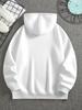 Men's Casual Fashion Two-Piece Set: PARIS Letter Print Hooded Sweatshirt & Pants