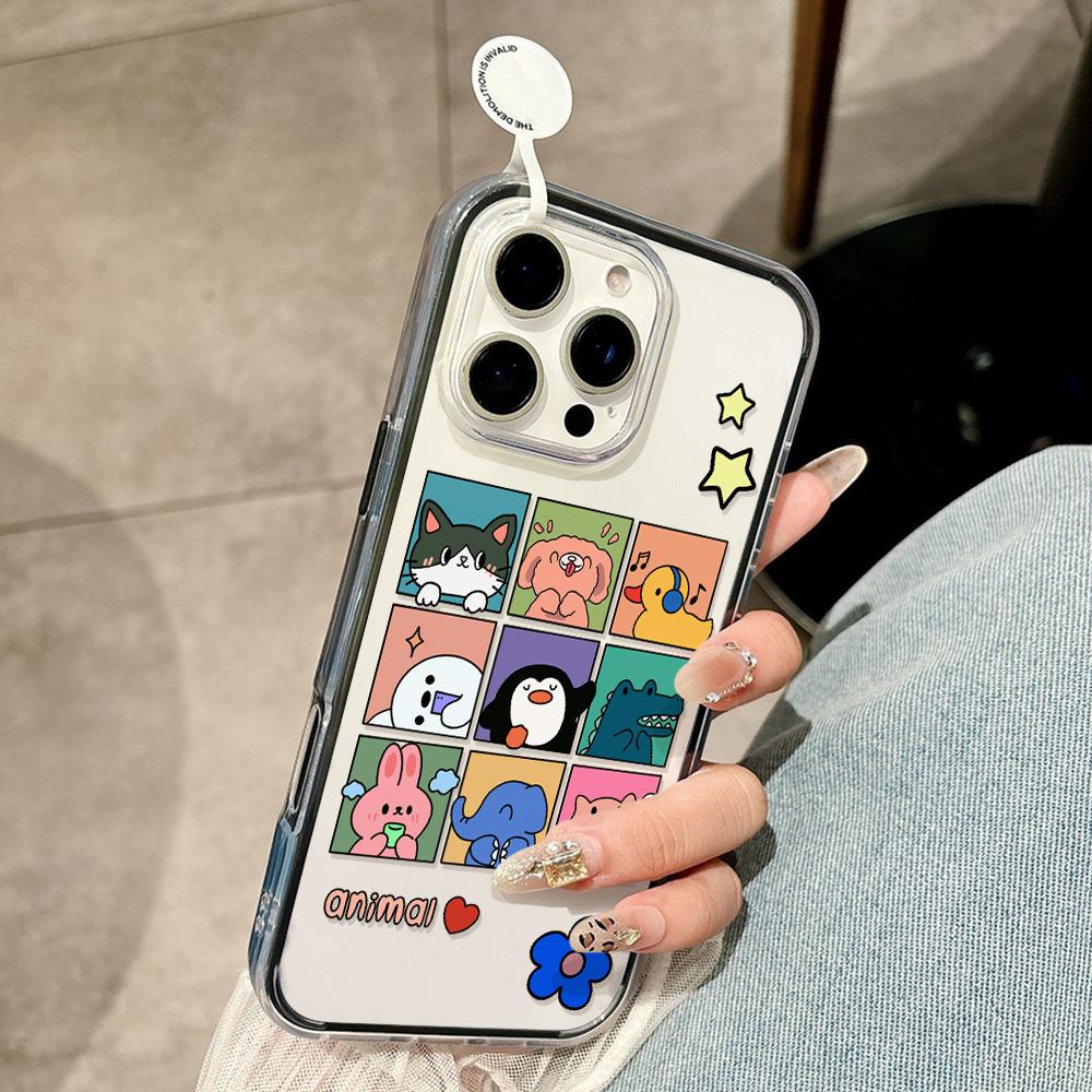 Painted Phone Case for iPhone 17 11 12 13 14 15 16 iPhone 17 12 13 14 15 16 Pro 17 12 13 14 15 16 Pro Max  High Quality Painted Animal Cute Phone Case