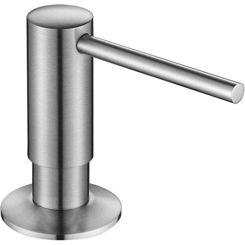 

Brushed Nickel 500ml Liquid Soap Dispenser with Brass Pump for Kitchen Sink None