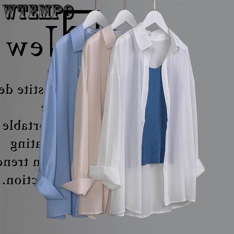 Women's Chiffon Sunscreen Shirt Summer Breathable Versatile Shirt Sunscreen Thin Shirt Coat