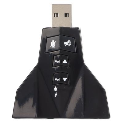 USB Soundkarte Virtueller 7.1-Kanal Externer Stereo-Soundadapter für PS4 Laptop Computer Kopfhörer
