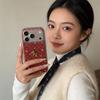 Year of the Horse 2026: Red Star Phone Case for 17 Pro Max & 16 Pro - Simple 3D Little Horse Design