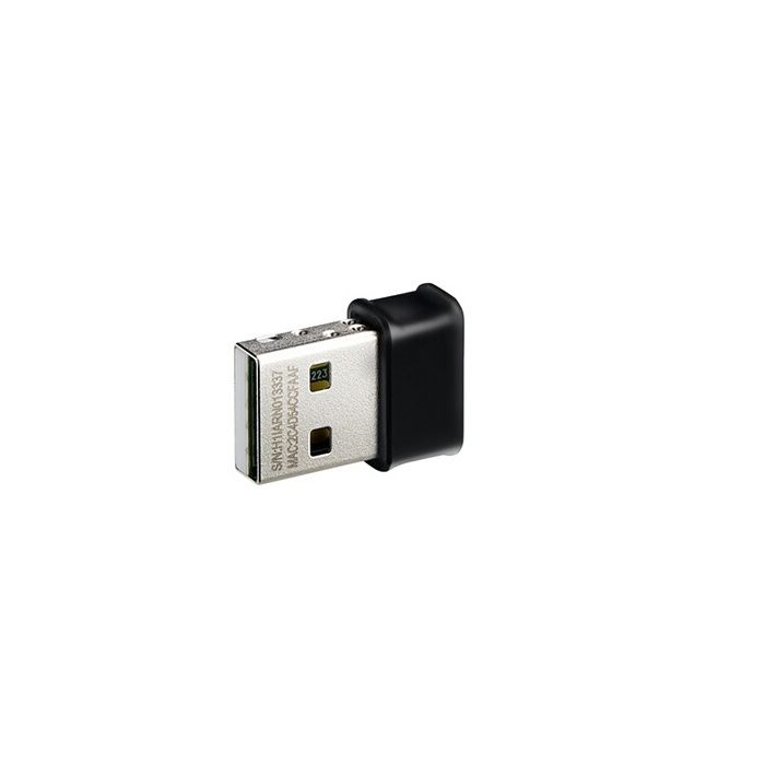 Adaptateur / Clé Wi-Fi USB 2.0 Double Bande AC1200 - ASUS - USB-AC53nano - Technologie MU-MIMO - Noir