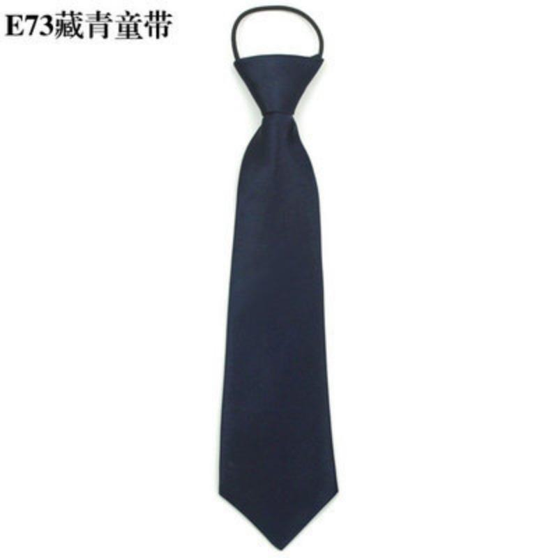 Cravată mică cu bandă de cauciuc de 28 cm, culoare solidă, cravată monocromă pentru copii, cravată scurtă, accesorii pentru băieți, cravată pentru uniformă școlară