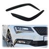 A16P-ABS Spoiler Kit Front Bumper Lip Wind Splitter Fog Light Eyebrows Gloss Black For Skoda 2016 2017 2018