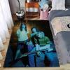 Nirvana Band Color Photo Kurt Cobain Grunge Wall vintage floor decor for retro home dark fantasy gothic illustration cozy printed floor covering