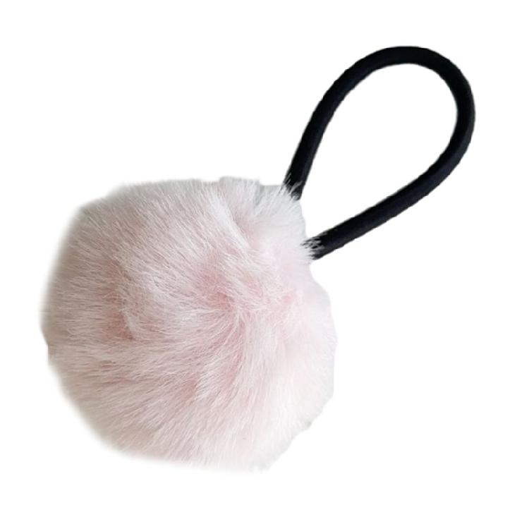 2 Pcs Girls Cute Hair Rope Non-Slip Pompoms Hair Tie Scrunchie Hair Accessories