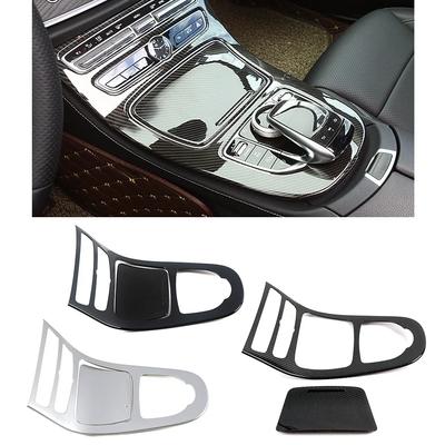Αυτοκόλλητο για το Mercedes Benz E Class W213 E200 E300 E350 2016 2017 2018 Κεντρική κονσόλα αυτοκινήτου Βάση ποτηριού Κάλυμμα πλαισίου ταχυτήτων Διακοσμητικό αυτοκόλλητο