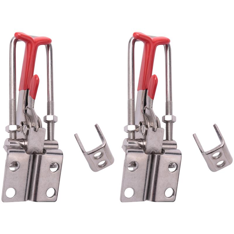 ABWR-4-Pack 2000Lbs Capacity Heavy Duty Adjustable Latch U Bolt Self-Lock Toggle Clamp