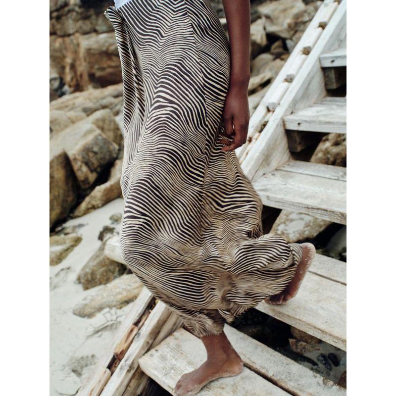 Za2024 Summer New Product Women's Clothes Sheath Animal Pattern Print Midi Skirt Long Skirt Skirt 0387057 070