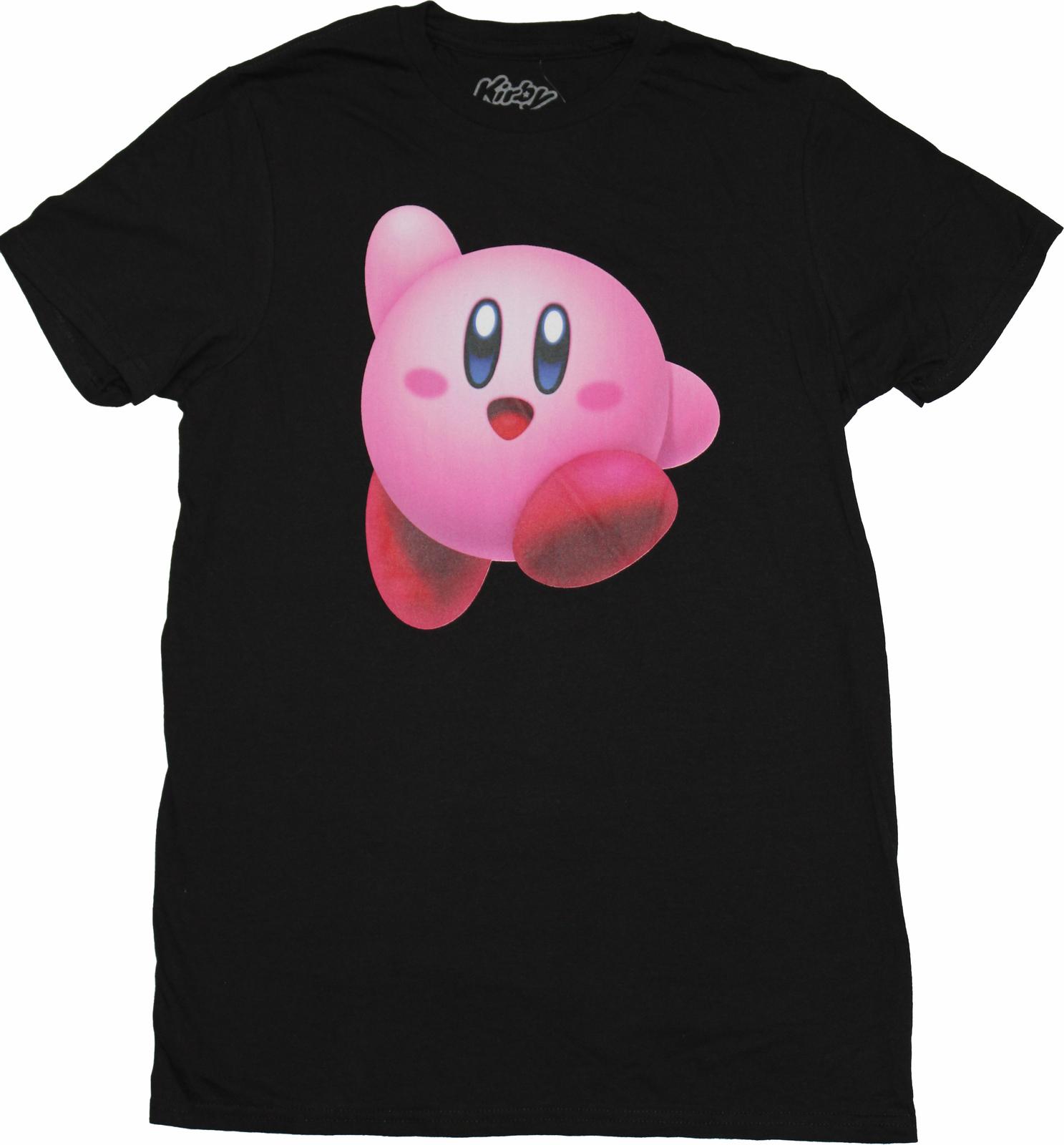 Kirby New Adult T-shirt Simple Jump Image S