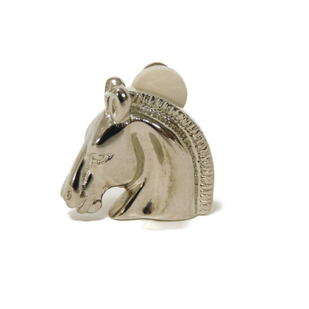 Used 9212 Cheval Clip 7982 Horse Metal Silver Women's from Japan AUTHENTIC
