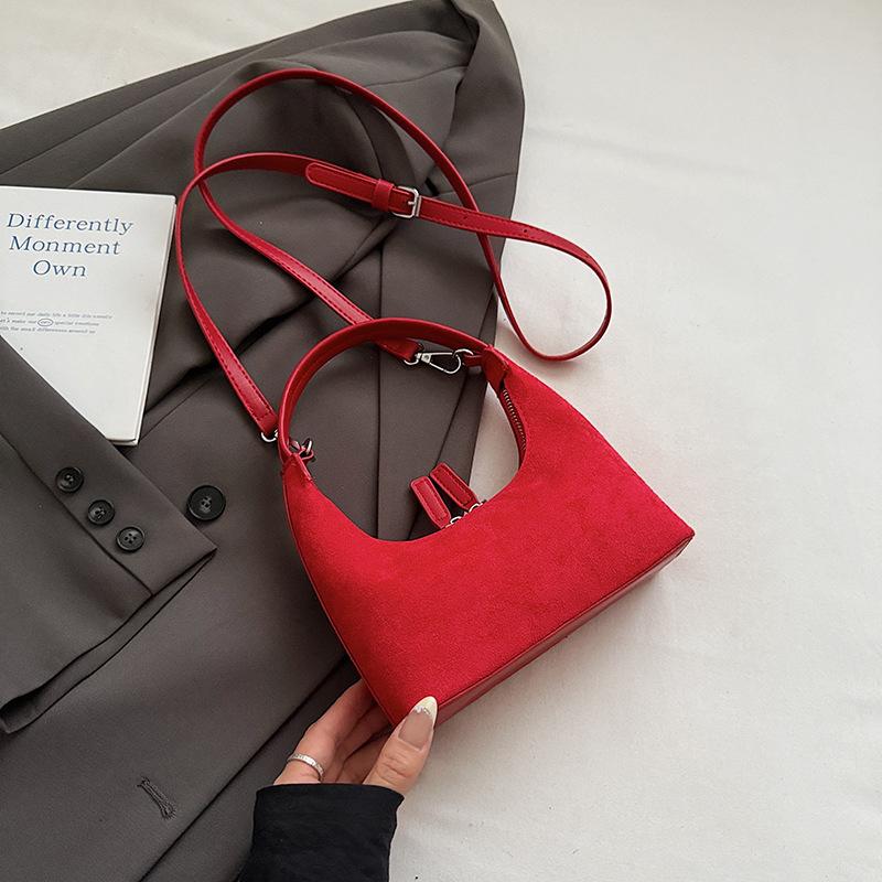High-end niche bag women's autumn and winter new retro messenger bag casual portable dumpling bag