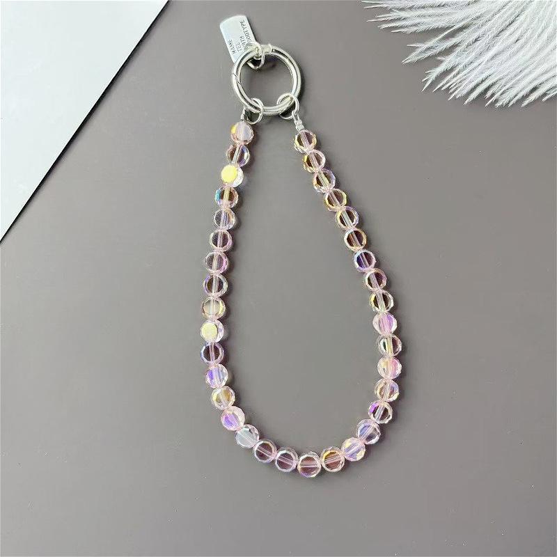 

Electroplated Crystal Beaded Phone Lanyard - Luxury Versatile Case & Keychain Pendant Accessory