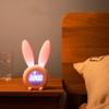 Digitaler Wecker Niedliche Häschenform LED-Nachtlicht Leuchtende Digitaluhr für Kinder Schlafzimmerdeko