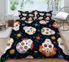Quilt Cover 3D Printing Skull Home Bedclothes with Pillowcase King Double Size Soft Bed Set Luxury Duvet Cover