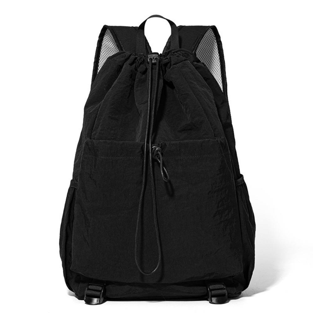 

Large Capacity Tennis Racket Backpack Lightweight Drawstring Fitness Bag Outdoor Sports чёрный