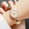 Fashion Round Dial Women Quartz Watch Lovely Beaded Bracelet Strap Wristwatches Relogio Feminino Girls Clock Gift (Without Box)