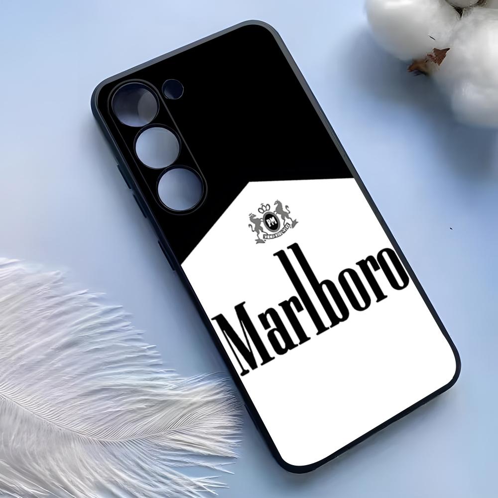 Custodia per Telefono Sigaretta-M-Marlboross Per Samsung S25 Ultra S24 S23 S22 S21 S20 Plus Fe Galaxy A54 A53 A34 A25 Copertura in Silicone