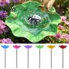 Bird Bath Stake Handmade Flower Garden Ground Insert Bee Butterfly Watering Station Decorative Pollinator Drinking Bowl for Outdoor Yard Lawn Decor