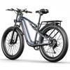 Shengmilo MX05 42km/h All-Terrain E-Bike 500W Motor, 48V17.5Ah Samsung Battery, 26" Road Tires, Shimano 7-Speed, Dual Suspension Electric Dirt Bike
