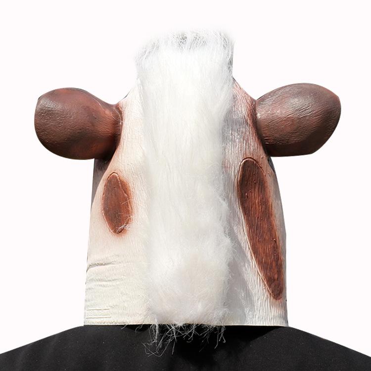 Cow Mask Animal Headgear Halloween Masquerade Carnival Party Animal Funny Performance Props