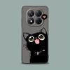 Black Cats Cute cat Hello Phone Case for Xiaomi Redmi 14C 12C 10C 13C 4G Redmi Note 14 13 12 11 10 Pro Plus 5G 12S 9S Soft Cover