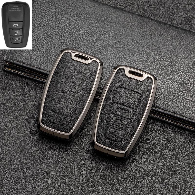 Full-Cover Metal Key Case for Toyota Corolla, RAV4, Rongfang, Wilanda, Levin, Camry
