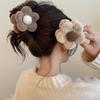 Korean Style Plush Flower Hair Claws Fashion Small Hair Clips Sweet Barrettes Shark Clips For Women Hair Accessories Headwear