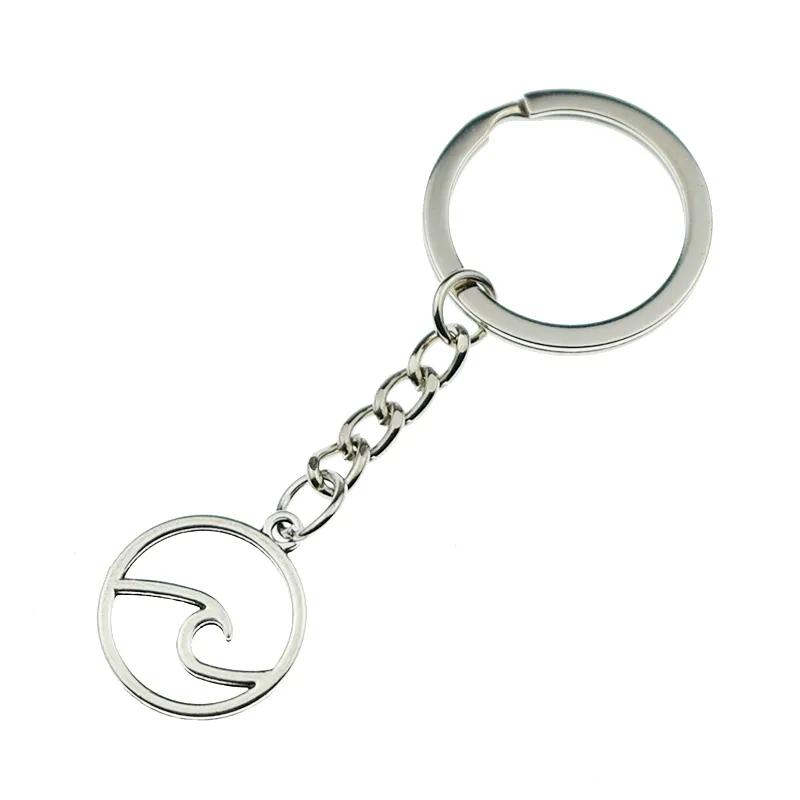 Mode Welle Schlüsselanhänger Ozeanwelle Anhänger Schlüsselanhänger Schlüsselringhalter Strand Schmuck Geschenke