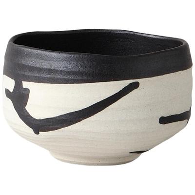 Matcha X Shigaraki Black Mino Made In Japan Ale-net Bowl, 12.6 H8.2cm, Flow, Ware,