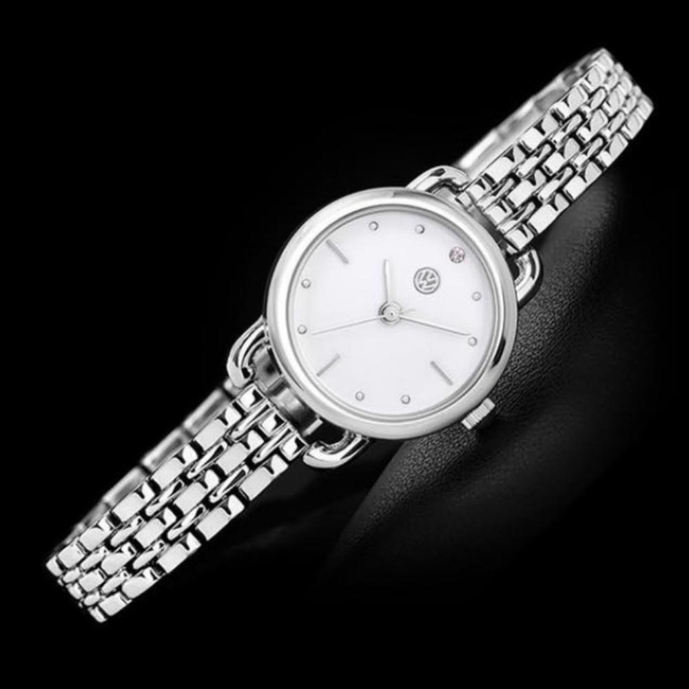 Ensemble Montre Métal Pierre de Diamant Volkswagen + Bracelet