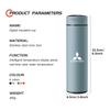 1PC 500ml Car Stainless Smart Thermos Mug Intelligent Temperature Display Bottle For Mitsubishi Outlander Lancer Cross Colt