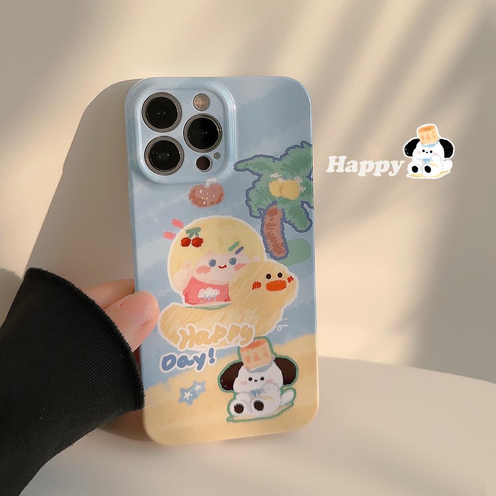 

Летний мультяшный чехол для мобильного телефона 17promax для IPhone13 Пленочный чехол 12 Плавающая девушка 1116 для 15 7/8/SE 2020